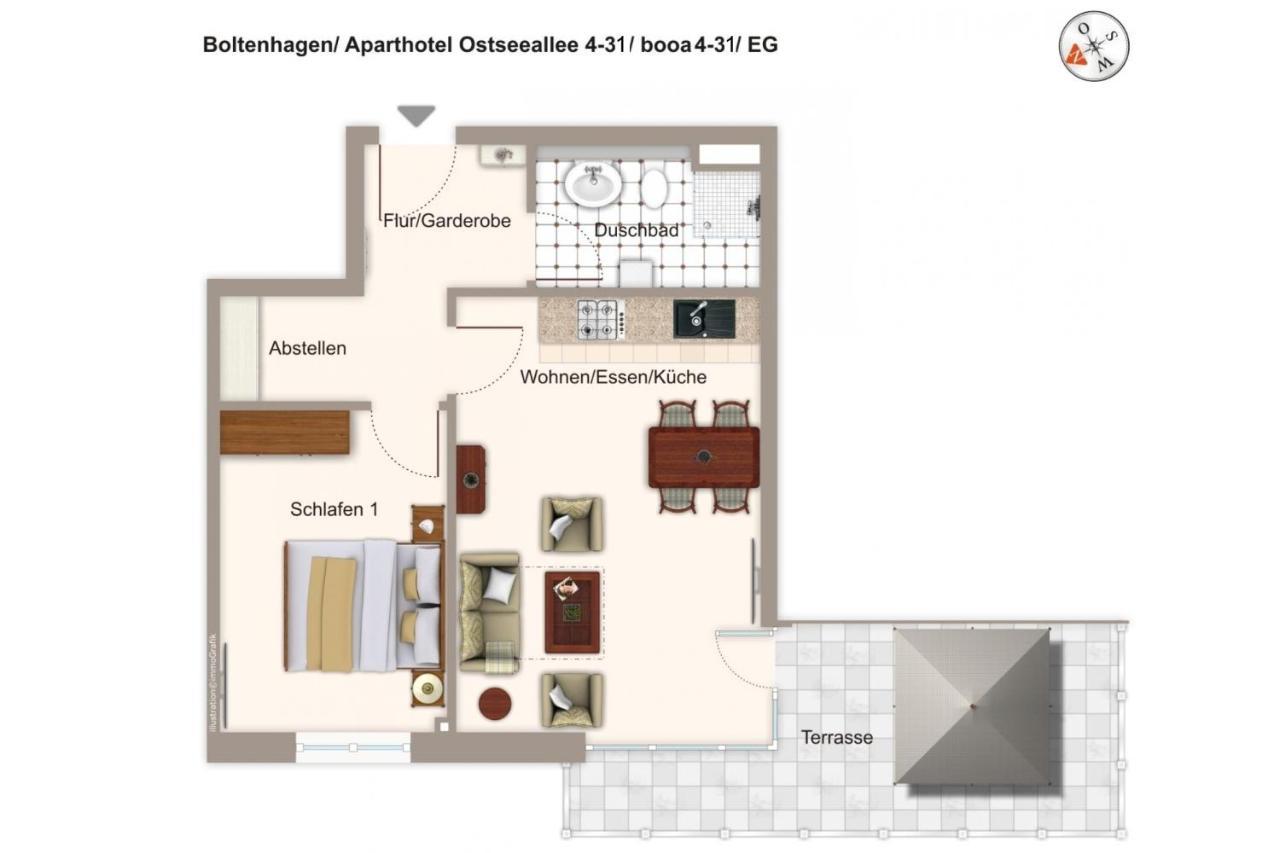 Aparthotel Ostseeallee Aparthotel Ostseeallee 4-31 Boltenhagen  Luaran gambar